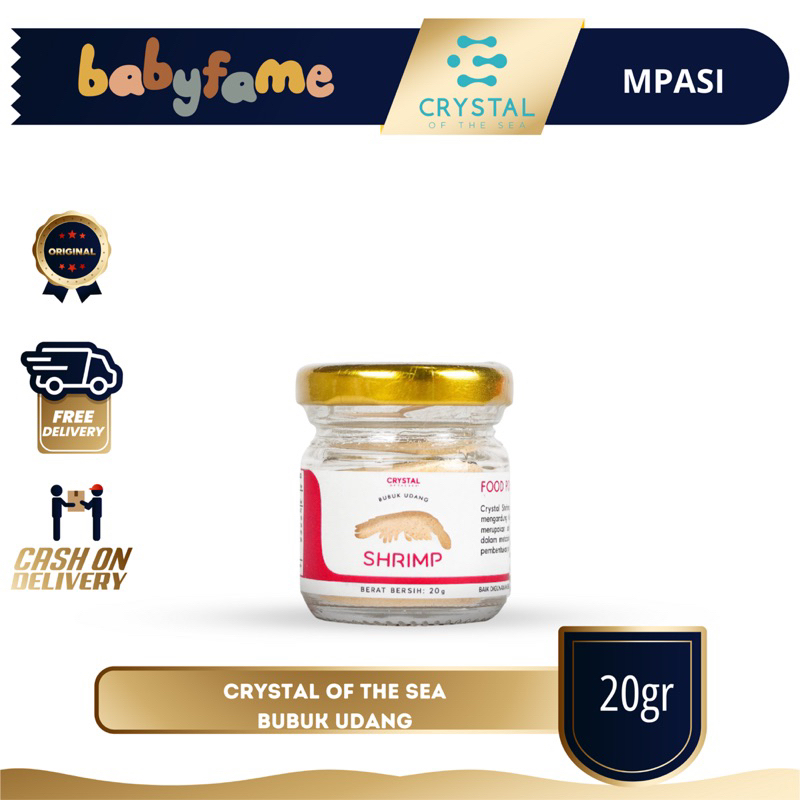 

CRYSTAL OF THE SEA SHRIMP POWDER | UDANG BUBUK | 20Gr | MPASI