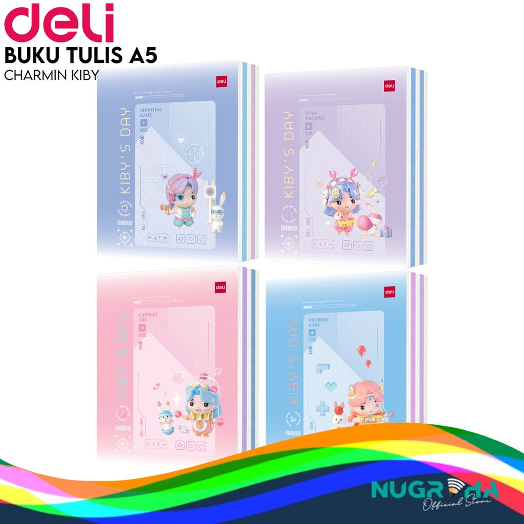

Buku Tulis Sekolah DELI 58 Lembar – Charmin Kiby