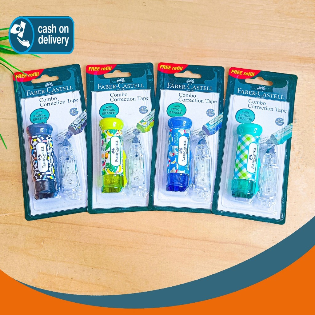 

CORRECTION TAPE 2 IN 1 FABER CASTELL ORIGINAL ASLI ALAT TULIS KANTOR SEKOLAH MURAH TERMURAH COD