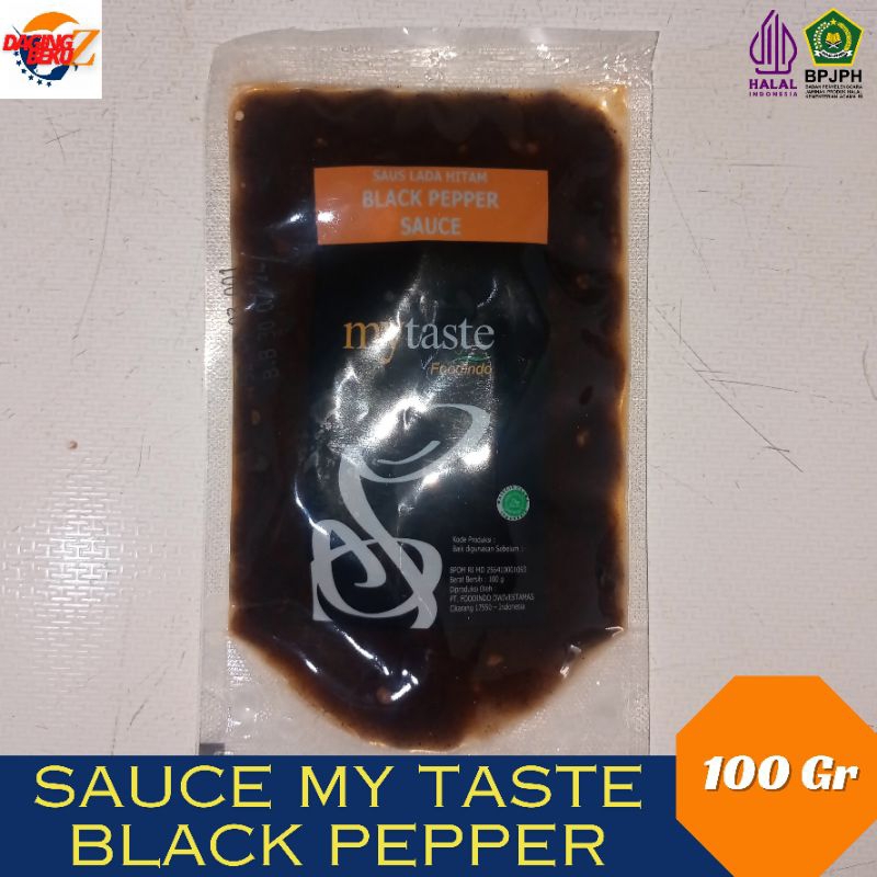 

SAUCE MY TASTE BLACK PEPPER 100Gr/ Rasa Pedas Lada Hitam