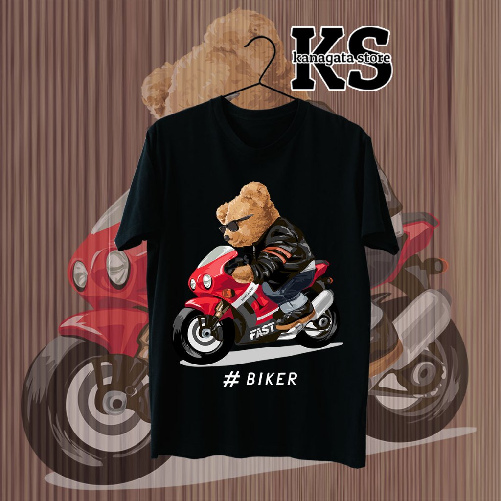 KANAGATA BAJU KAOS BEAR OVERSIZE T-SHIRT UNISEX BEAR COLLECTION