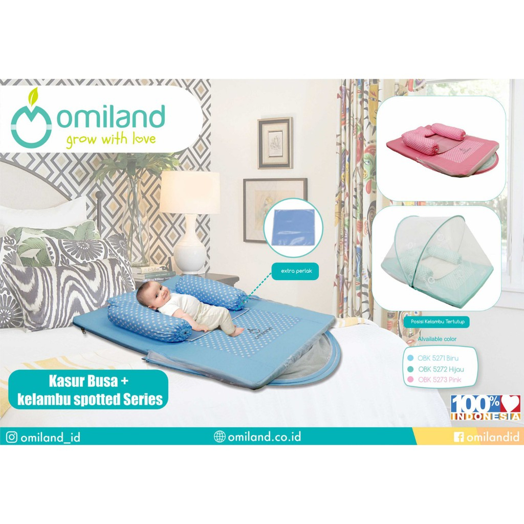 OMILAND KASUR BUSA+KELAMBU SPOTTED SERIES