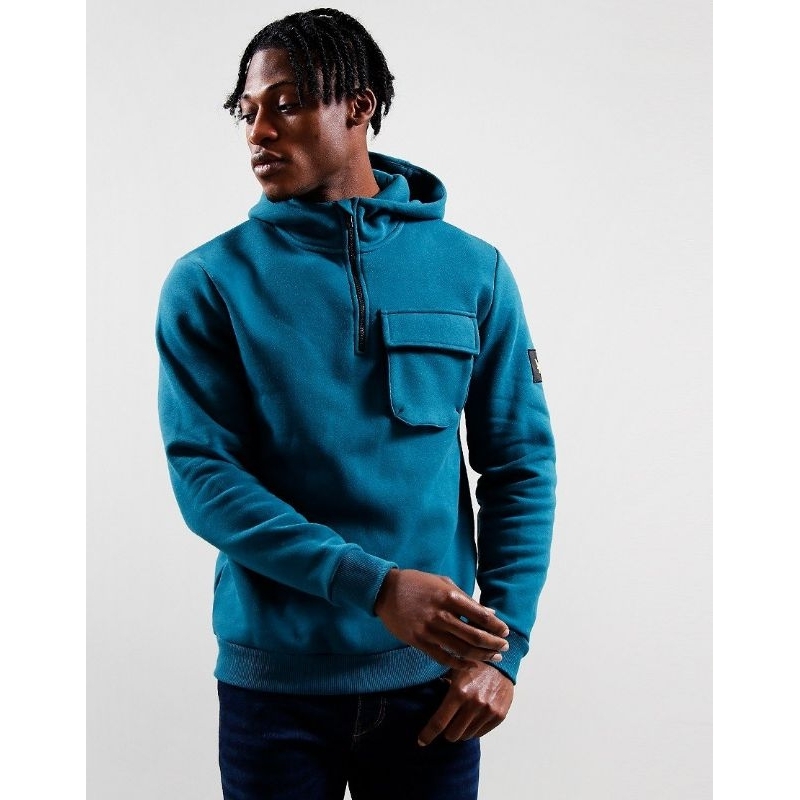 Lyle and Scott Pocket Hoodie Malachite Green Original