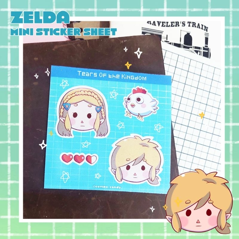 

Zelda Tears of the Kingdom Mini Sticker Sheet • Combo Candy •