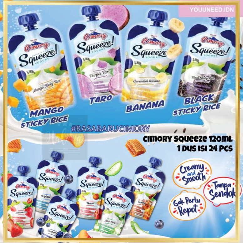 

Kode KVW135 Cimory Squeeze Yogurt Yoghurt All Variant 12 ml