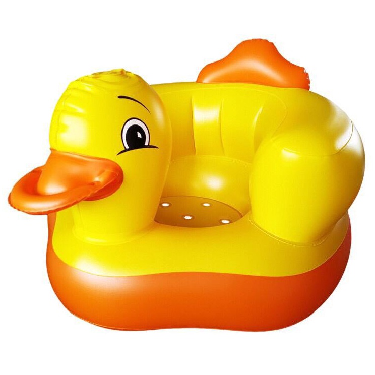 Kursi Pompa Bayi Belajar Duduk Sofa Tiup Lipat Bebek no music Bayi Belajar Duduk Sofa Tiup