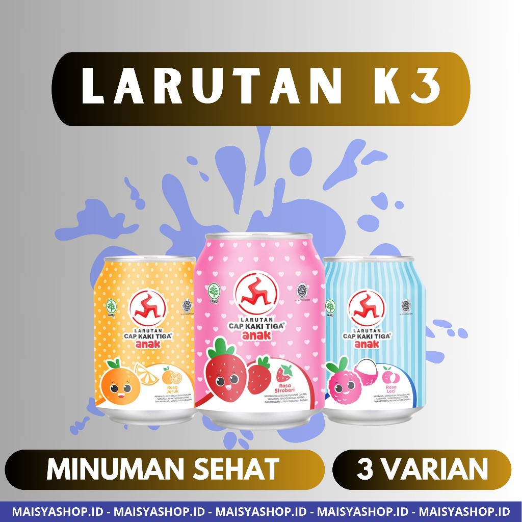 

[MAISYASHOP.ID] LARUTAN CAP KAKI TIGA ANAK KALENG 250ML