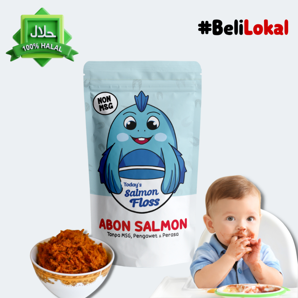 

Bebites Abon Salmon MPASI Kemasan 40 gram / Abon Bayi / Abon MPASI / Abon Bayi Penambah Nafsu Maan