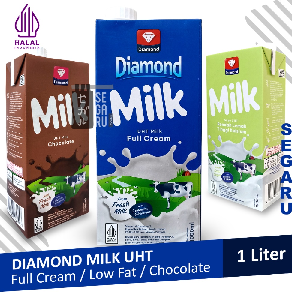 

TIPE TJH416 Susu Diamond UHT Full Cream Cokelat Low Fat 1 Liter