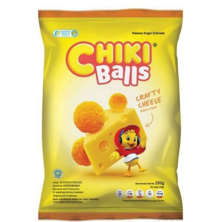 

TIPE WYK762 Indofood Chiki Balls Crafty Cheese Rasa Keju 2 gram