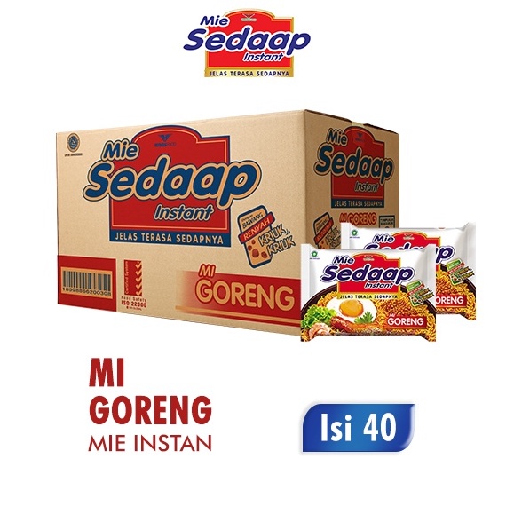 

KODE PUO968 Mie Sedaap Mie Instan Goreng 4 x 9 gr