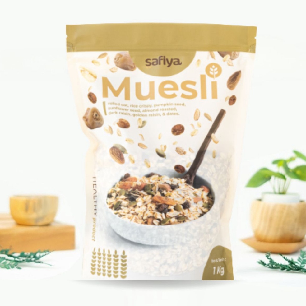 

Kode ZRK751 Muesli Dried Fruit Mix 1 Kg Safiya Sereal Makanan Ringan Sereal Diet Sehat Alami Oatmeal