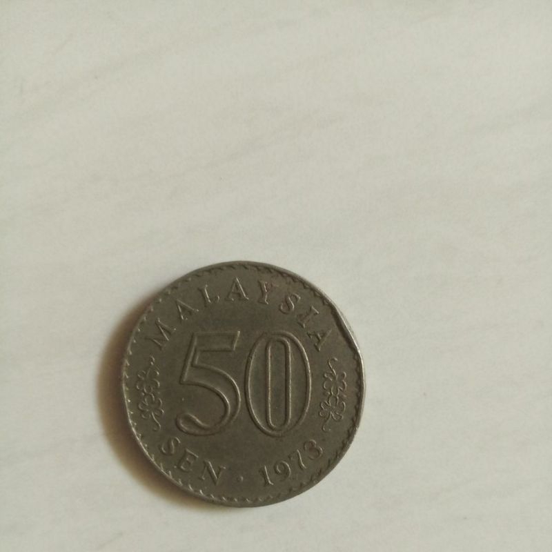 Koin kuno 50 sen Malaysia