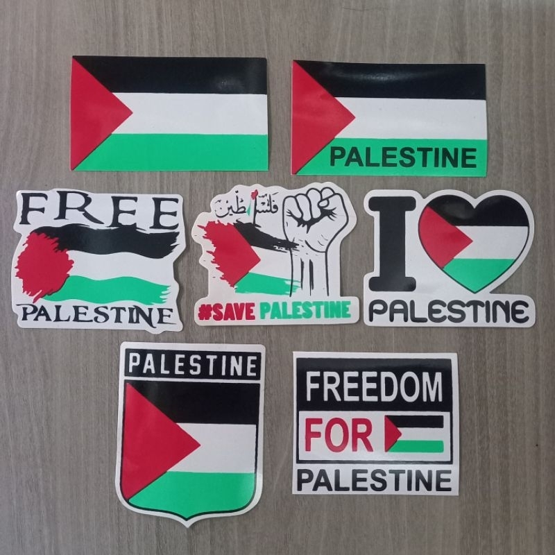 

STIKER BENDERA PALESTINA/PALESTINE VINYL UKURAN KECIL