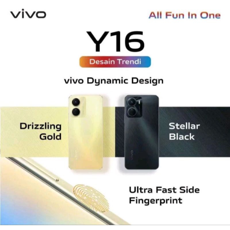 VIVO Y16 FINGERPRINT RAM 6/128