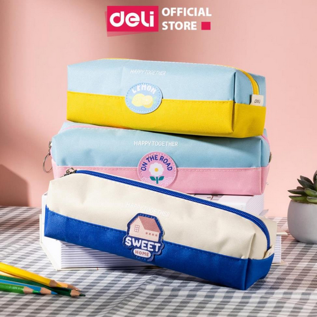 

Kotak Pensil Kain Resleting Deli Pencil Case Lucu Ukuran Yang Pas Ditangan