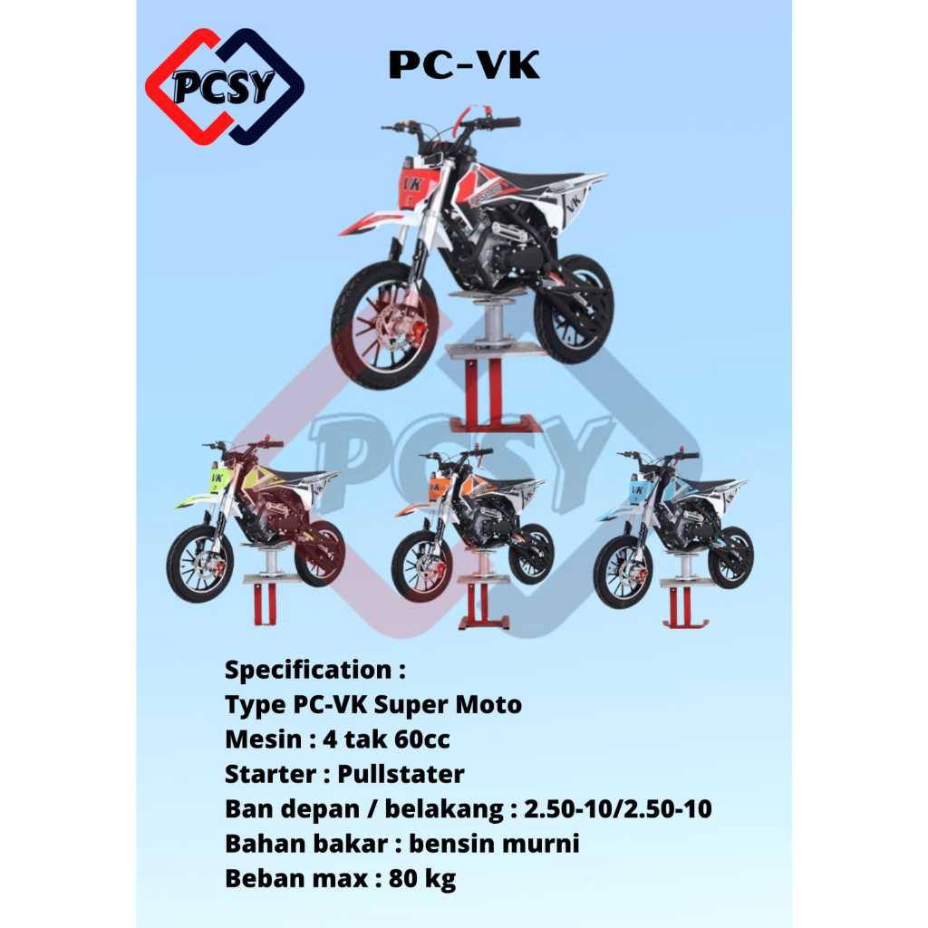 Motor Mini 4 Tak 60cc Mesin Tarik - Motor Mini 4 Tak PC-VK
