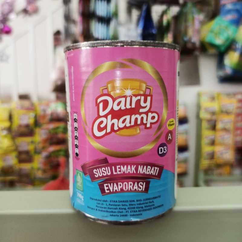 

Dairy Champ Susu Evaporasi Lemak Nabati