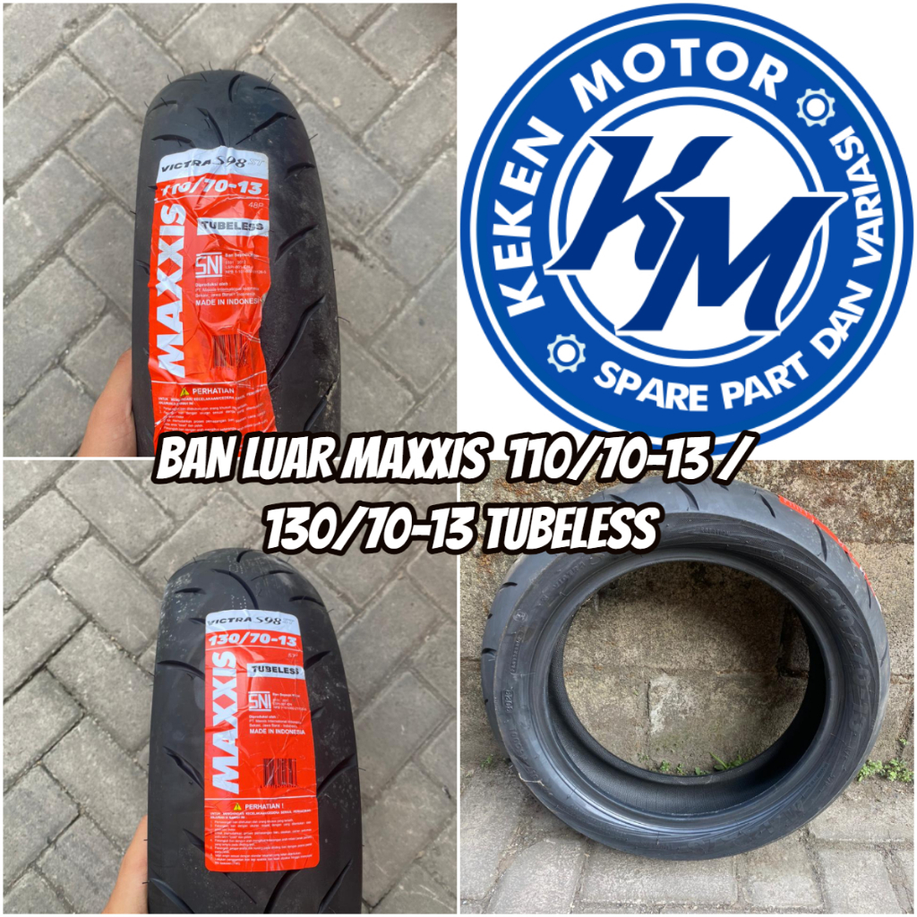 BAN LUAR MAXXIS VICTRA 110/70-13 / 130/70-13 TUBELESS BAN NMAX || BAN LUAR NMAX MAXXIS TUBLESS 110/7