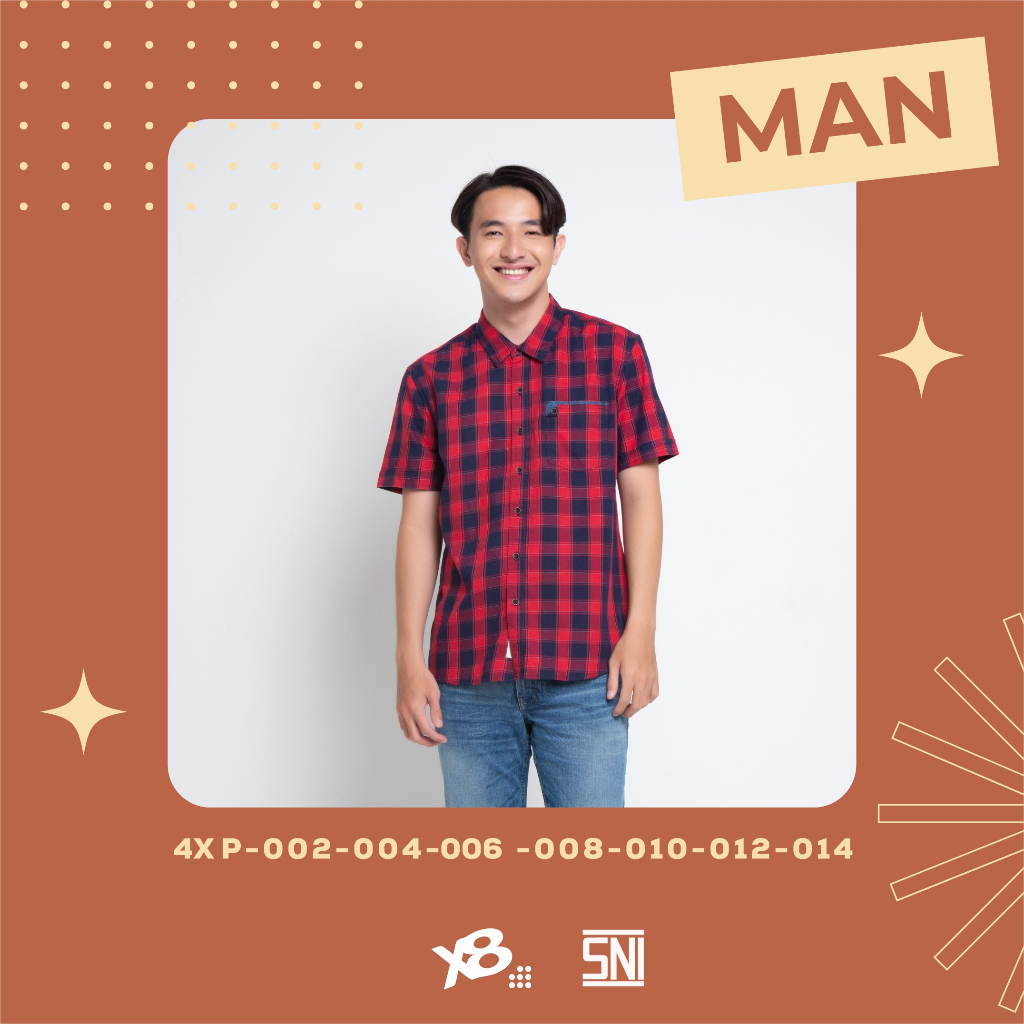 Little X eight Dad Zyaire Shirt - Family Collection - Kemeja Lengan Pendek Pria (Man)