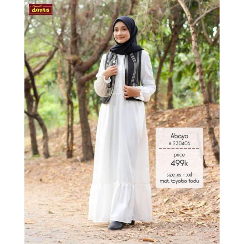 ❤️ Dannis Online Surabaya ❤️ A230406 Abaya dannis Dengan tambahan blazer dan bordil yang mempercanti