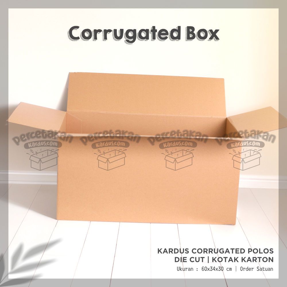 

BOX KARDUS Baru 60x34x30 cm DUS PACKING E-FLUTE | Kardus / Karton Box Polos
