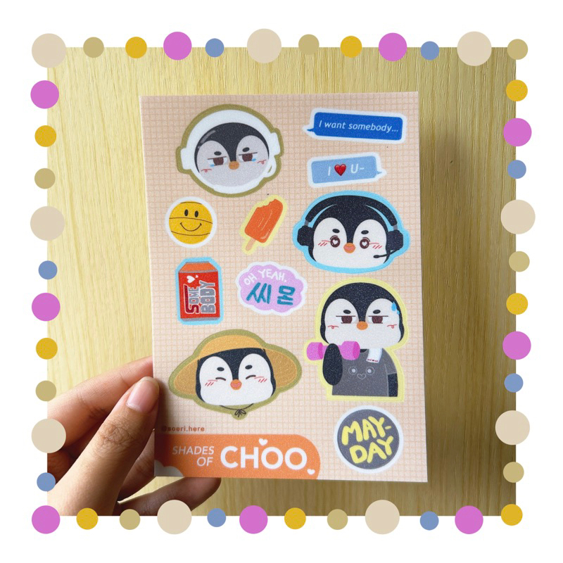 

SHADES OF CHOO (EXO D.O. Inspired A6 Sticker / Stiker D.O. EXO)