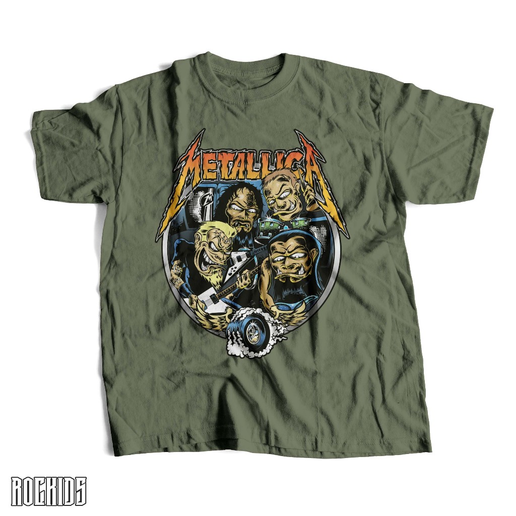 ROCKIDS - METALLICA - TSHIRT - TEES - KIDSWEAR - KAOS BAND - KAOS BAND METALLICA - KAOS METALLICA - 