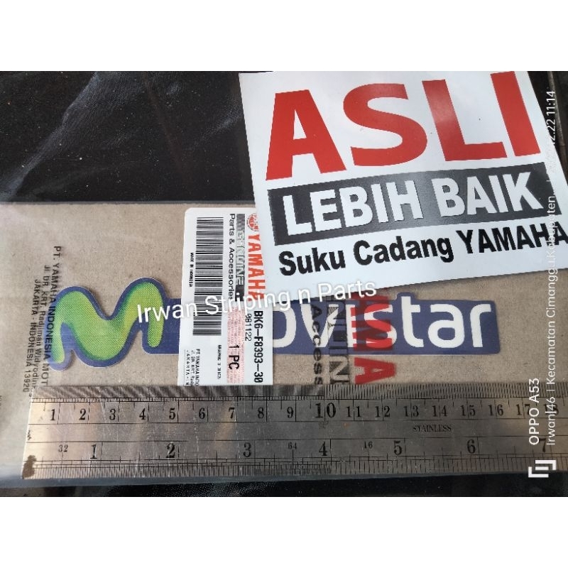 Sticker Stiker Striping Logo Movistar ORIGINAL Yamaha R15v3 R25 GP 2017