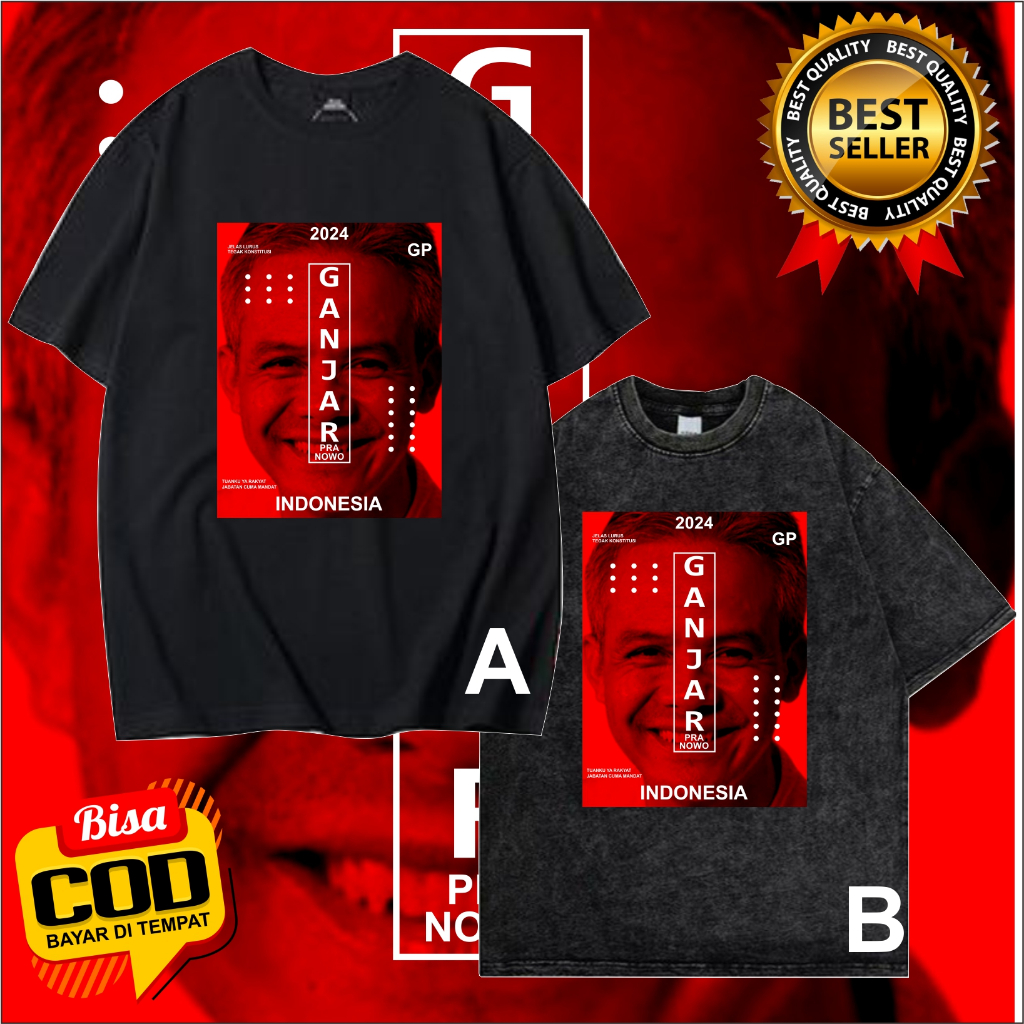 kaos baju ganjar mahfud - kaos ganjar pranowo - kaos mahfud md - kaos capres ganjar