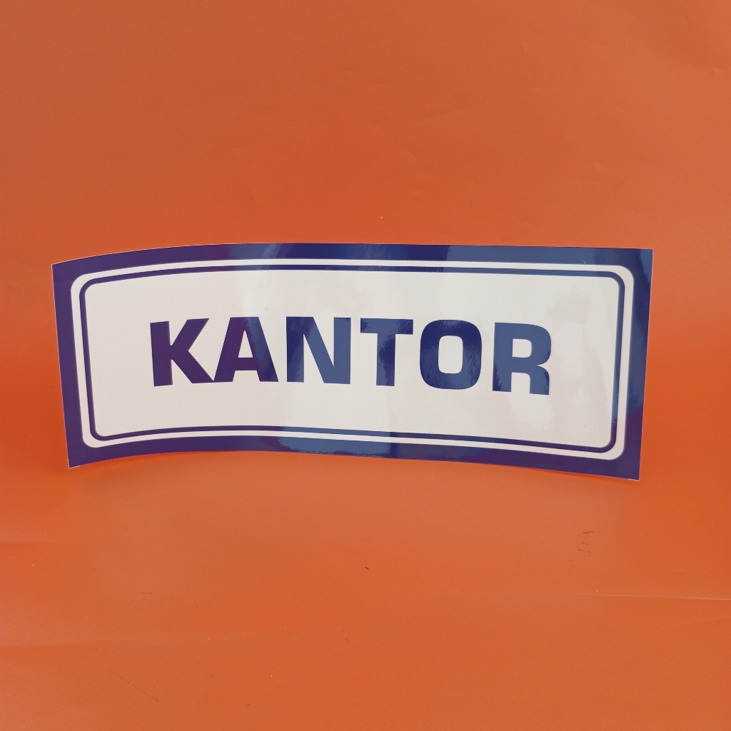 

Stiker Papan Nama Ruang Kantor - Biru 11x30