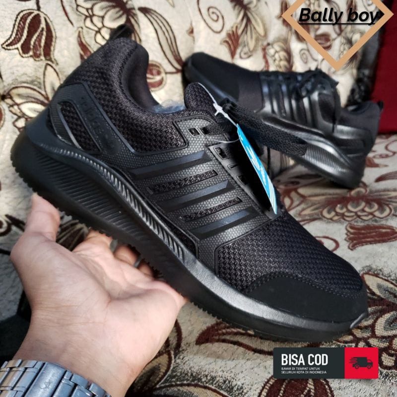 DISKON  Sepatu Sekolah anak sepatu adidas- hitampolos  Seragam sekolah cewek cowok tk sd smp laki pe
