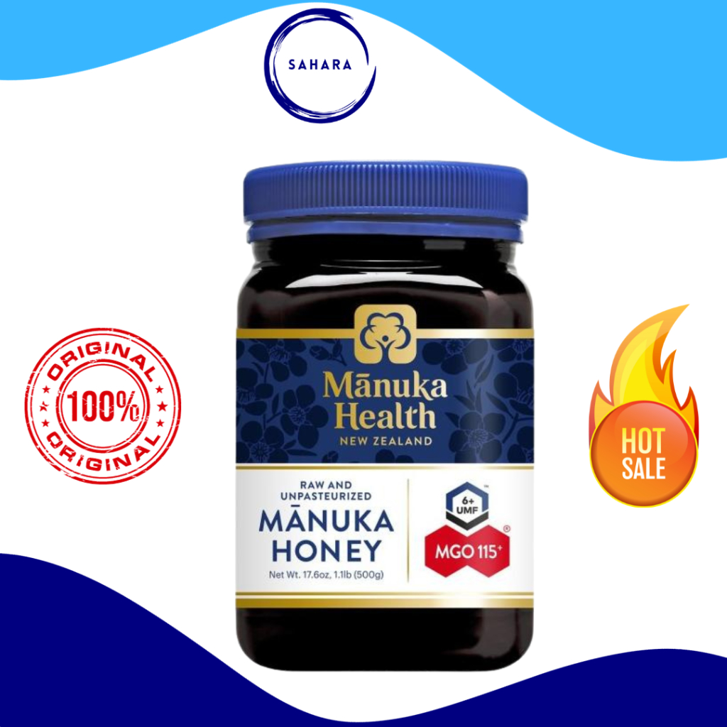 

Manuka Health Manuka Honey Mgo 115+ 8.8 Oz 250 G / 500 G Madu Nz Premiumquality
