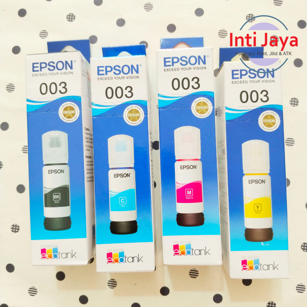 

Tinta Printer Epson 003 ( Black/ Cyan/ Magenta/ Yellow) Original