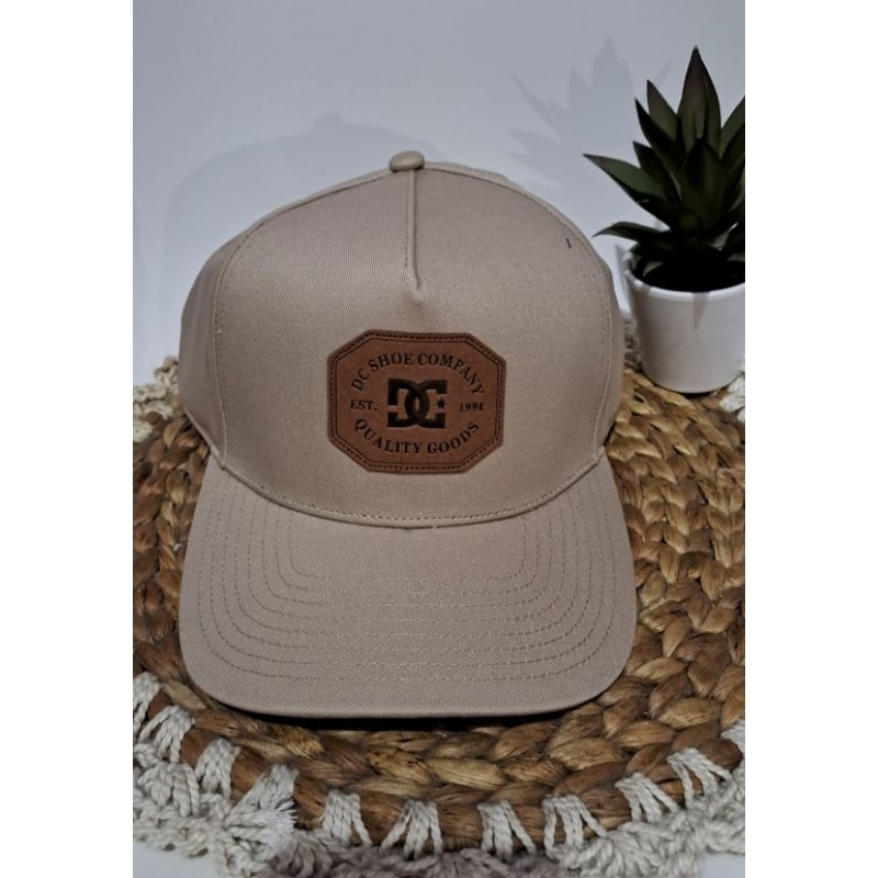 Topi DC Shoe Cousa Snapback Tan Cream Khaki Original 100%