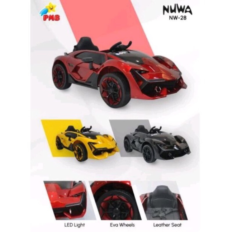 MOJOKIDS - MOBIL AKI PMB NUWA NW 28 LAMBORGHINI TERZO PAINTING CAT BAN FULL KARET ADA TOKO MAINAN AN