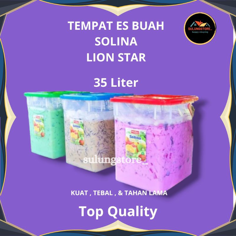 BASICHOME - TOPLES ES BUAH 35 LITER + GAYUNG / TOPLES ES KELAPA LION STAR