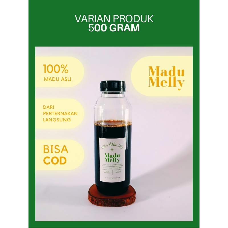 

[ Madu Asli ] Natural Pure Raw Honey Nektar Madu Akasia Carpa by Madu Melly - 500 Gram