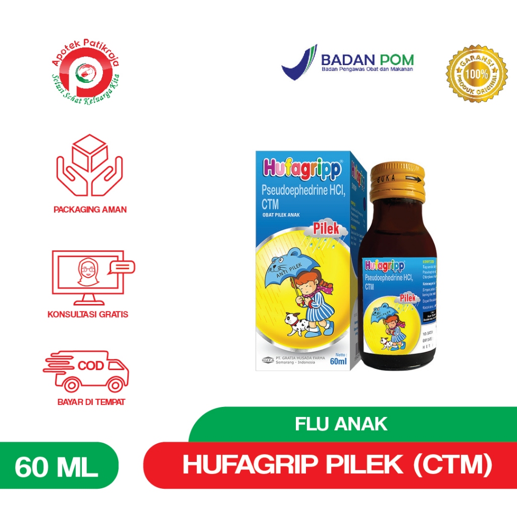 HUFAGRIP PILEK SIRUP CTM 60ML