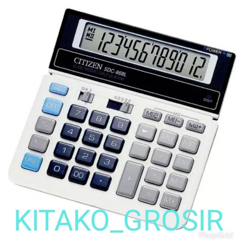 

citizen Calculator SDC - 868L - kalkulator Dekstop Meja kantor SDC 868L citizen 868
