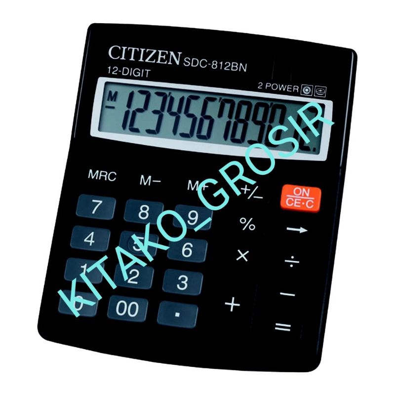 

kalkulator citizen SDC - 812BN 12 Digit / 2 Power / kalkulator CT 812BN Ori