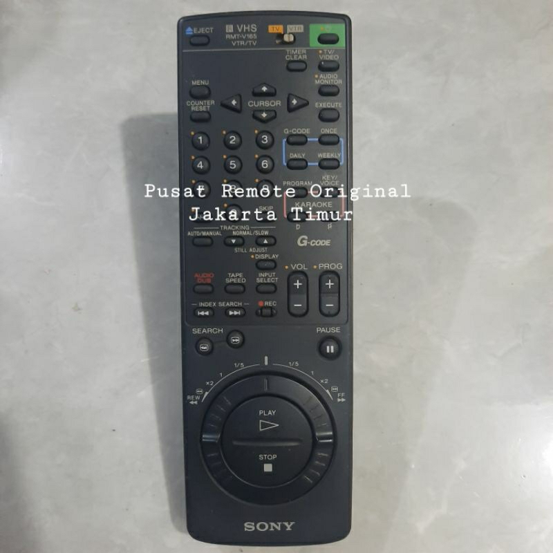 REMOTE REMOT VHS VTR TV SONY RMT-V165 ORIGINAL
