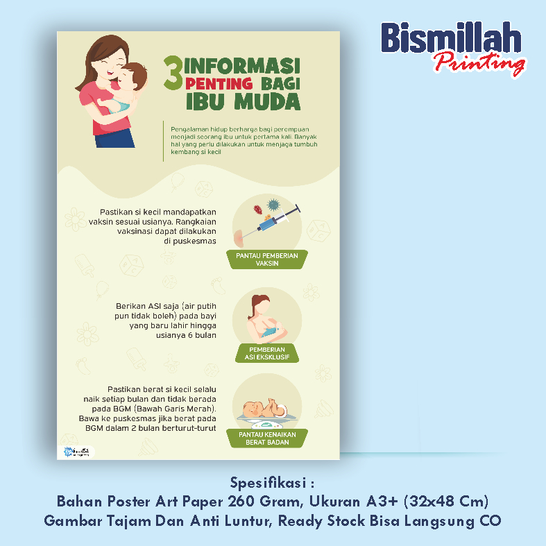 

Poster Kesehatan 3 Informasi Penting Bagi Ibu Muda