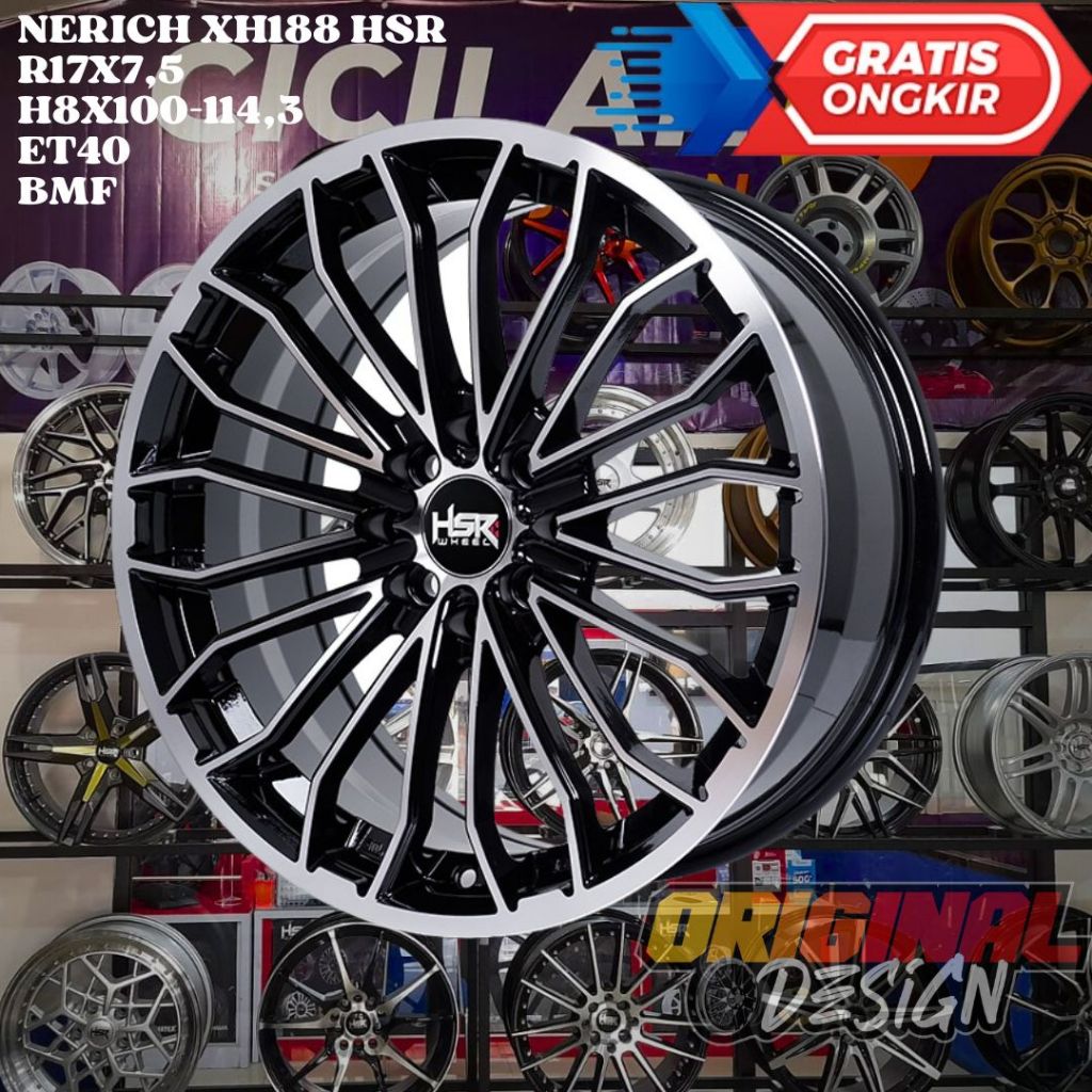 Velg Mobil Ring 17 HSR NERICH R17 UNTUK SIRION , ETIOS , RAIZE , ROCKY