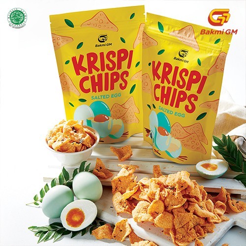 

Keripik Pangsit Goreng Bakmi GM Krispy Crispy Chips Krispy Chip Salted Egg