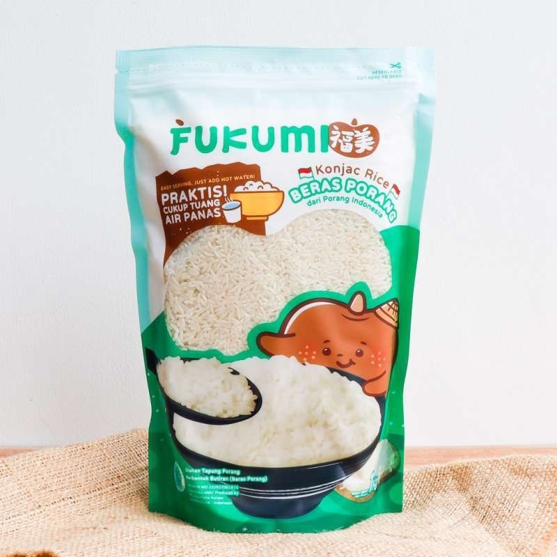

FUKUMI Beras Porang Beras Nasi Organik Pouch Shirataki Konjac Rice Healthy Life
