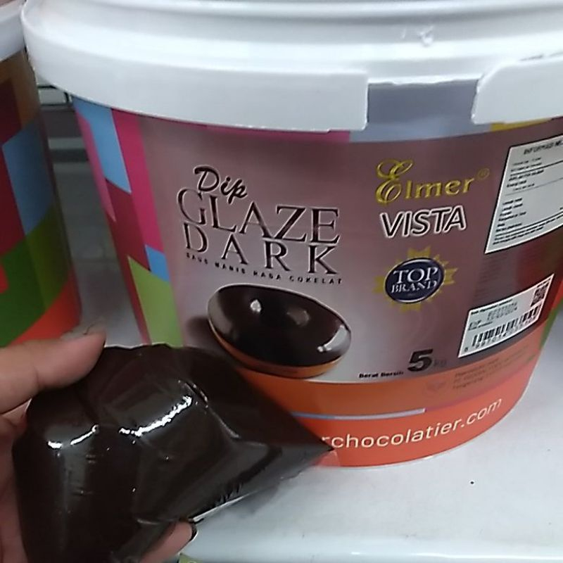 

Kiloan Dip Glaze Vista Dark Elmer 250gr