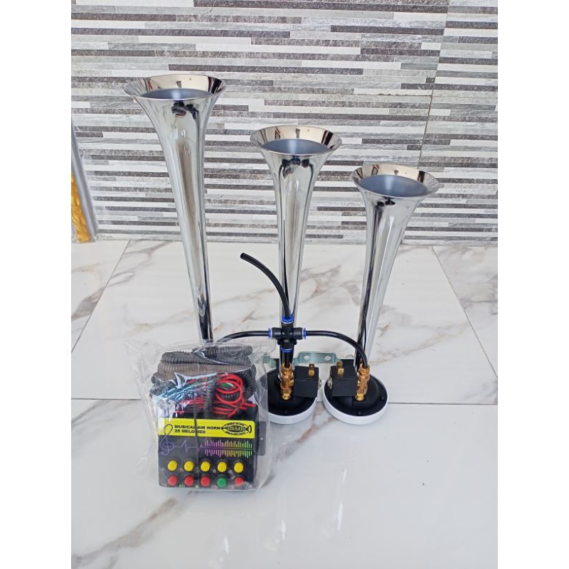 klakson telolet 3 corong 25 nada basuri 10 tombol 12v&24v