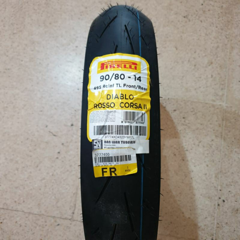 Ban Pirelli Diablo Rosso Corsa 2 uk 90/80-14 uk 100/80-14