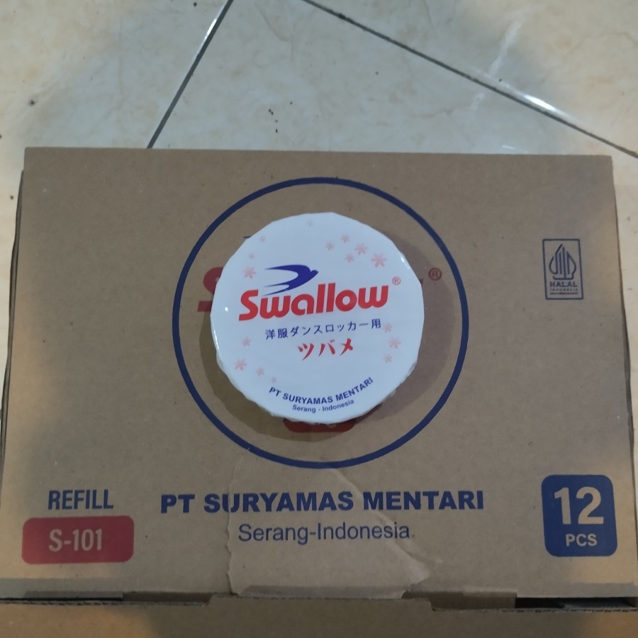 Swallow refill S-101 Kamper gantung / Kapur barus toilet 80gr wangi
